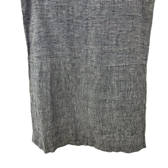 Garnet Hill 100% Linen Striped Drop Waist Dress Size 2 - Picture 5 of 6